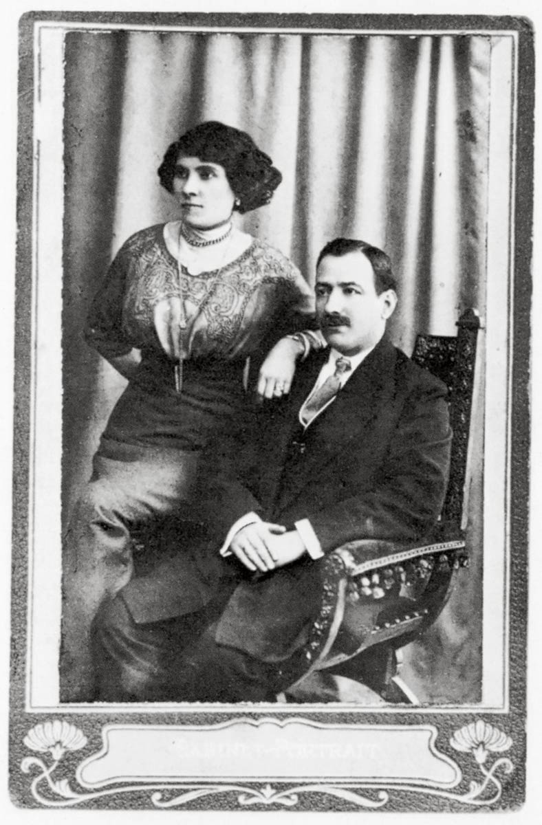 Steinberg’s parents, Rosa Iacobson and Moritz Steinberg, 1912