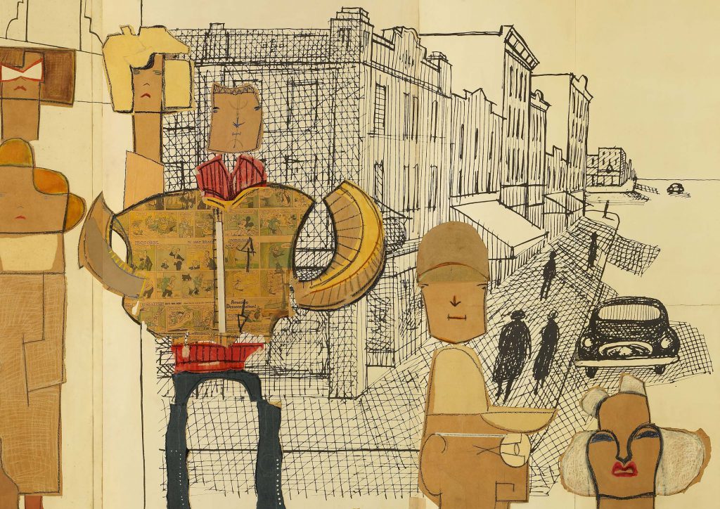 Main Street—Small Town (detail), from The Americans, 1958. Brussels, Musée Royaux des Beaux-Arts de Belgique.