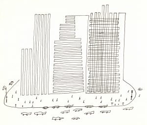 Drawing in The New Yorker, April 13, 1957.