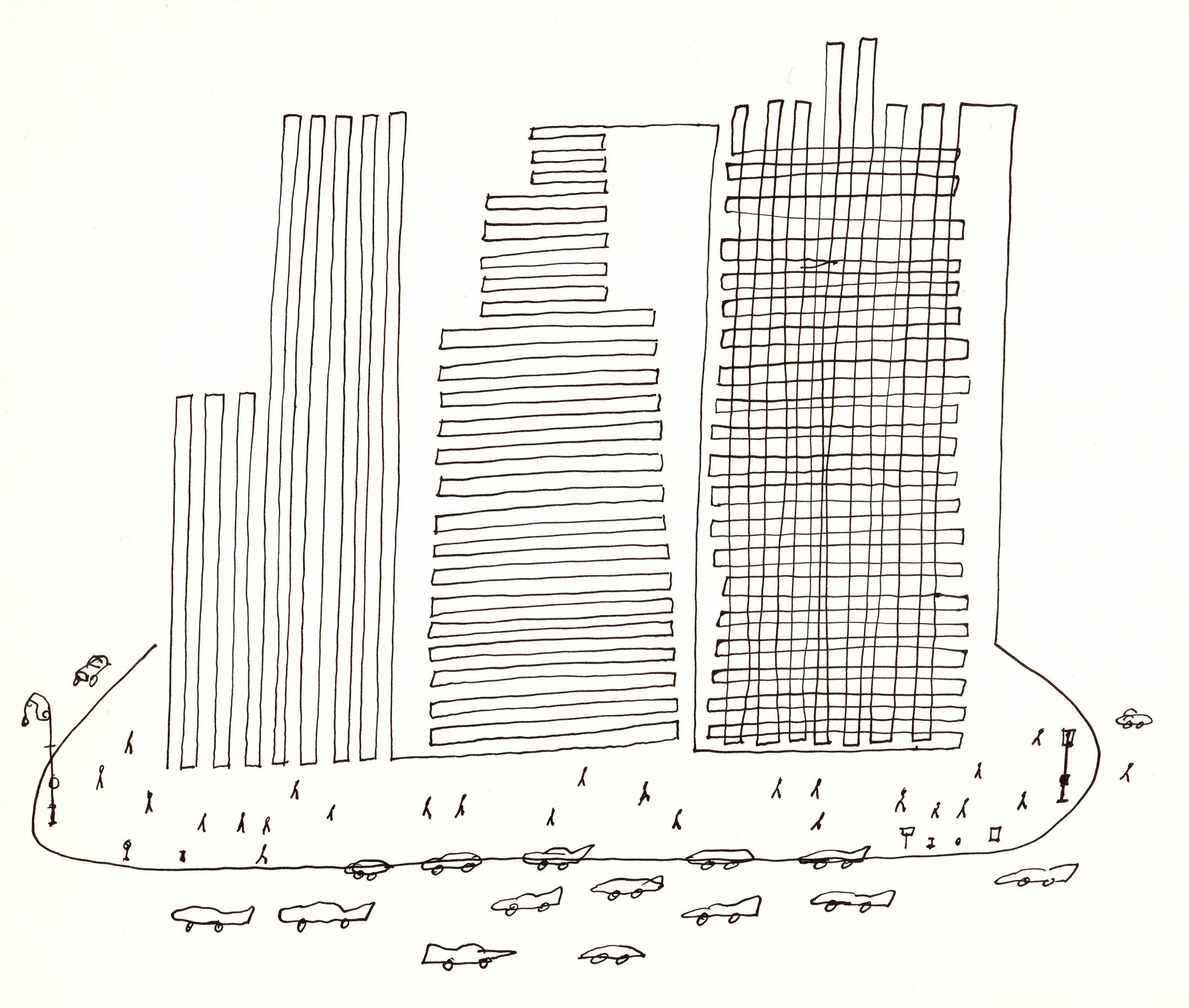 Drawing in <em>The New Yorker</em>, April 13, 1957.