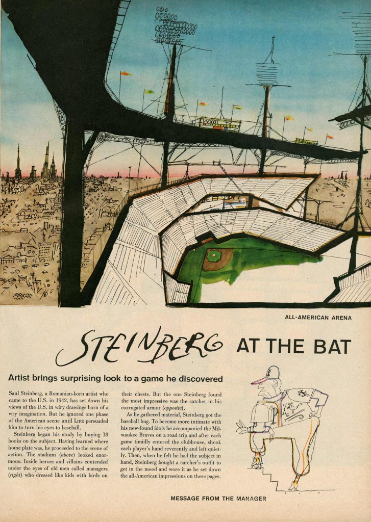 From “Steinberg at the Bat,” LIFE, July 11, 1955.