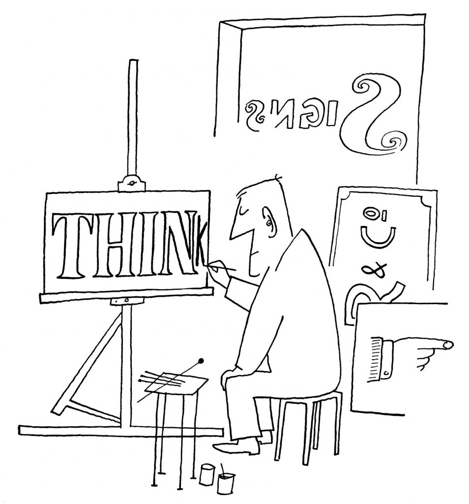 Drawing in The New Yorker, October 21, 1950