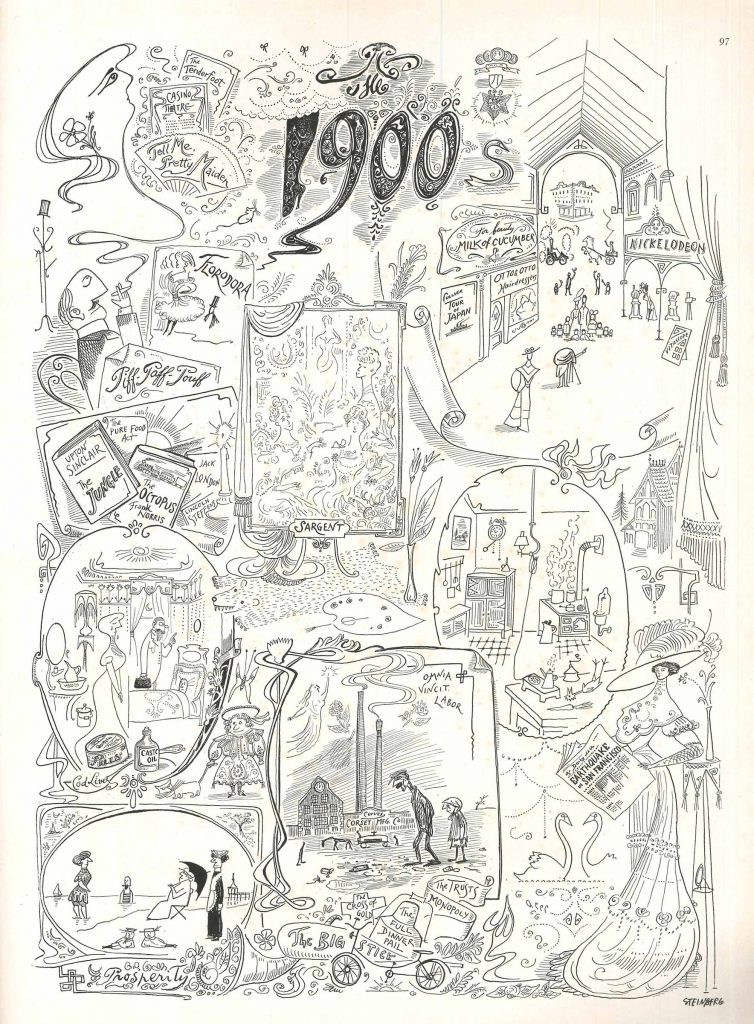 “Change of Mind 1900-1950,” 1900s. Vogue, January 1950.