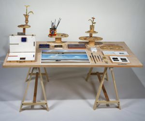 Summer Table, 1981. Mixed media on wood assemblage, 57 x 80 x 36 in. Private collection