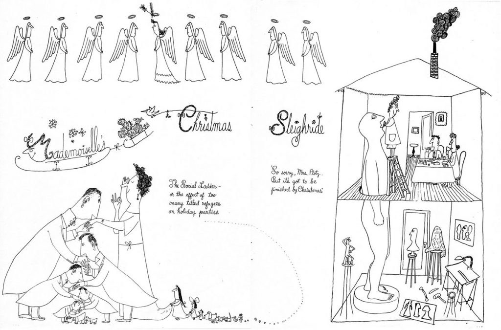 “Mademoiselle’s Christmas Sleighride,” Mademoiselle (December 1941).