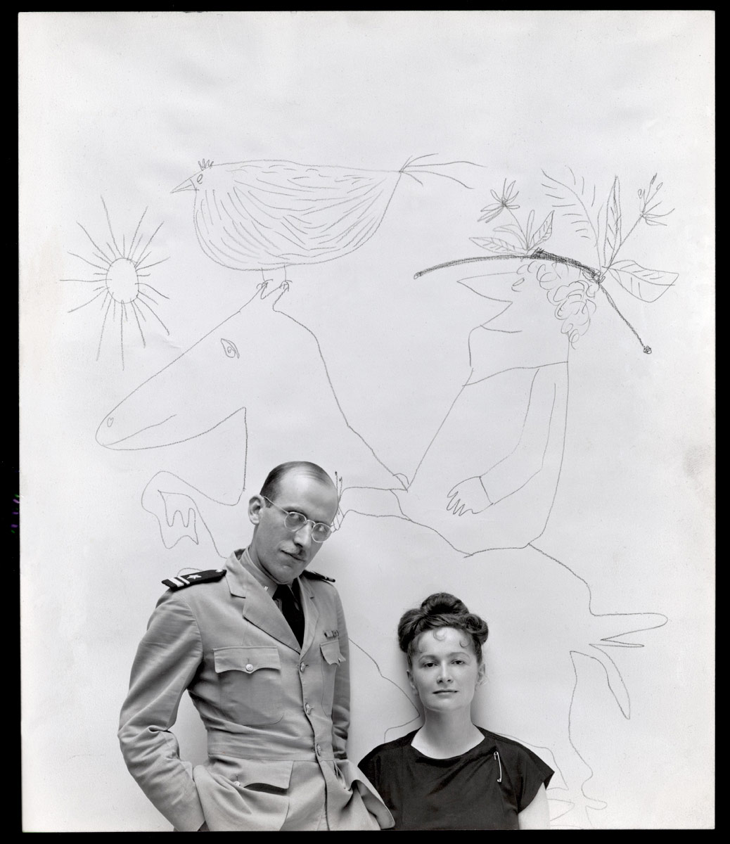Steinberg and Sterne, late 1944-45. Photo by George Platt Lynes. © Estate of George Platt Lynes.
