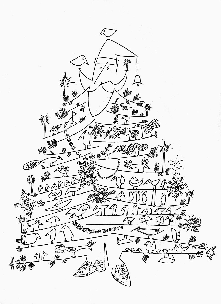 Christmas card for The Museum of Modern Art, 1949.