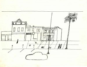 Buzzi will later publish his account of this trip as Piccolo diario americano (1974), with 15 drawings by ST.