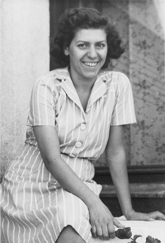 Steinberg’s sister, Lica Roman, in Bucharest, c. 1955. Collection of Daniela Roman.