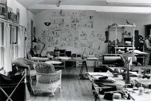 The Amagansett studio, summer 1975.