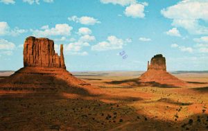 Postcard of Monument Valley, sent to Aldo Buzzi, August 25, 1978. The Saul Steinberg Foundation. (