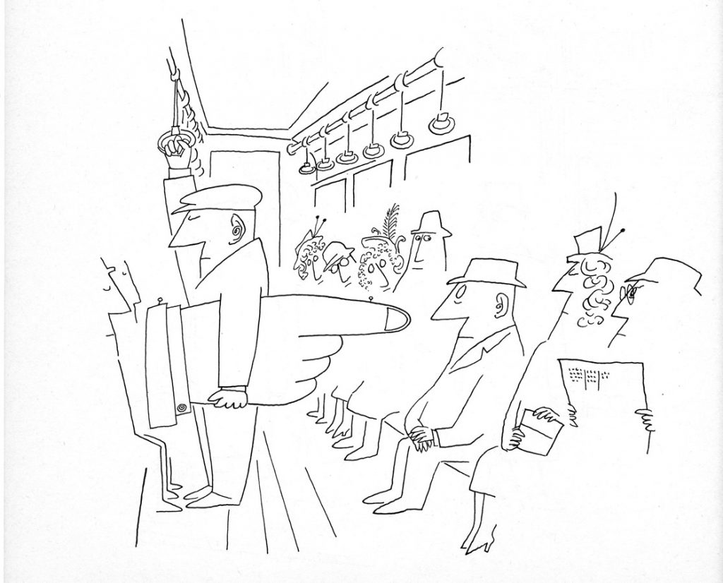 Drawing, c. 1947. Published in The Art of Living, 1949.