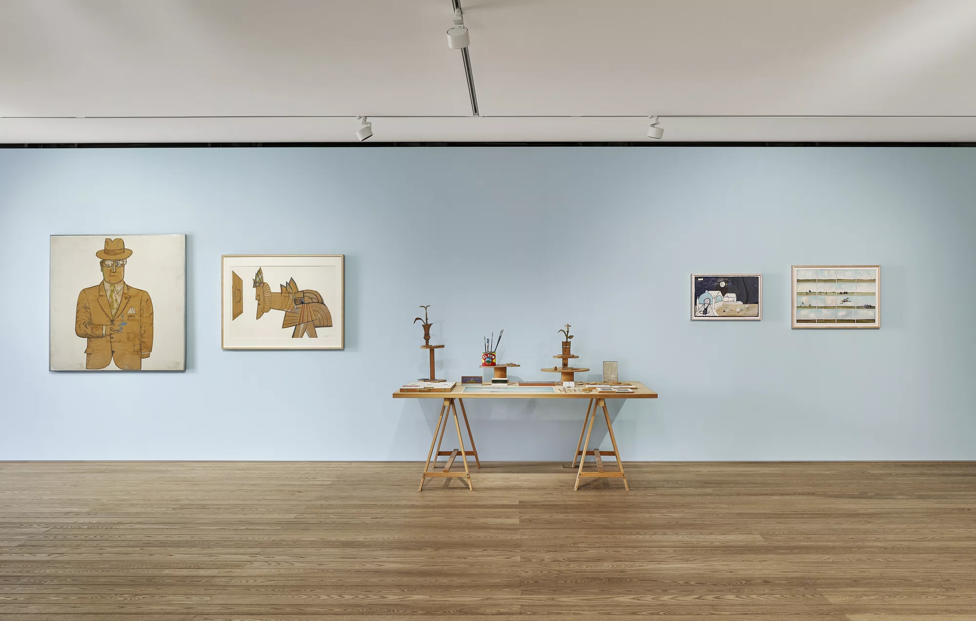 Exhibition of Saul Steinberg's artwork at Pace Gallery
