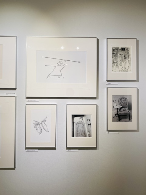 Saul Steinberg: Lines That Transform the Real World, exhibition at the ddd gallery in Kyoto, Japan. Wall display.