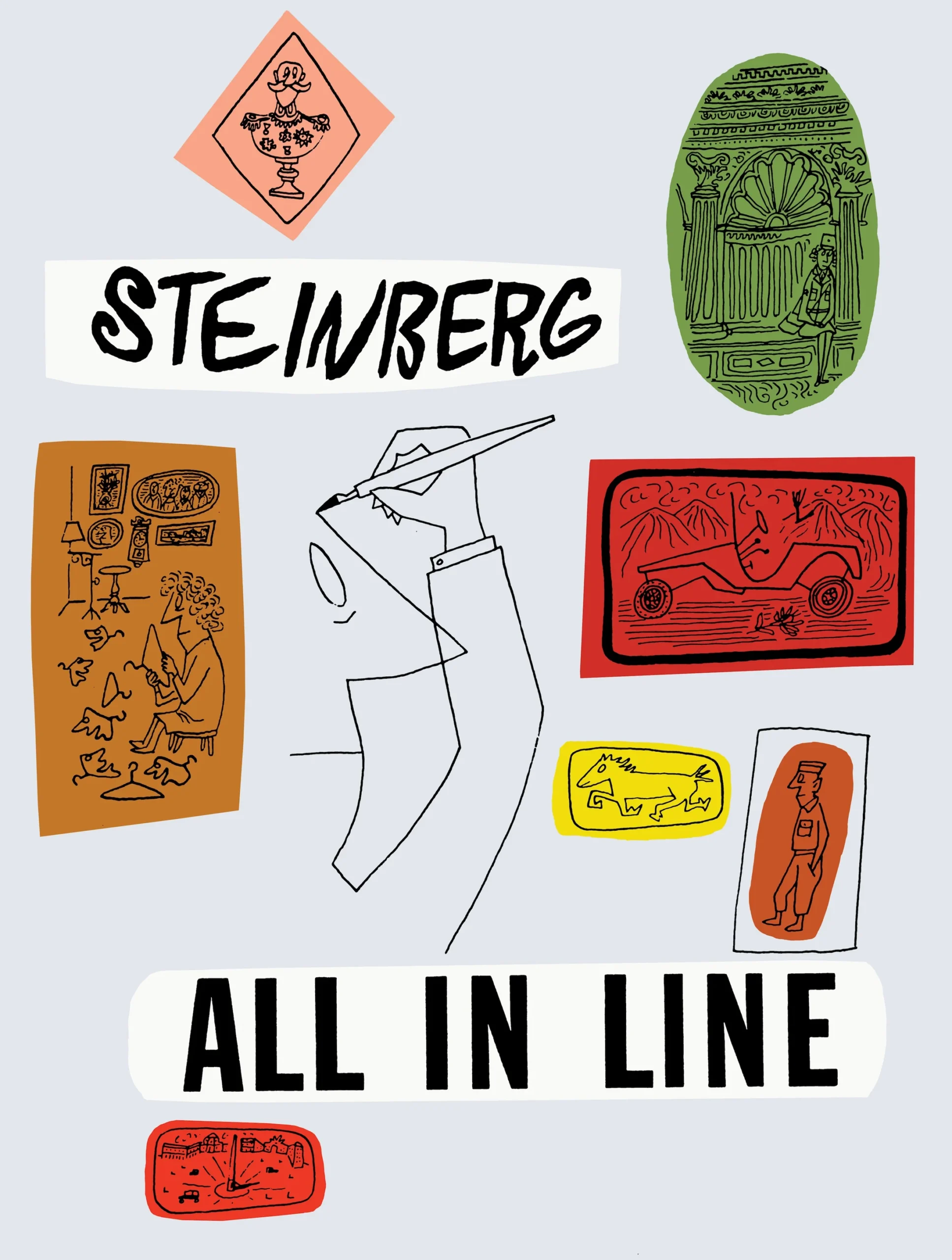All in Line book, by Saul Steinberg