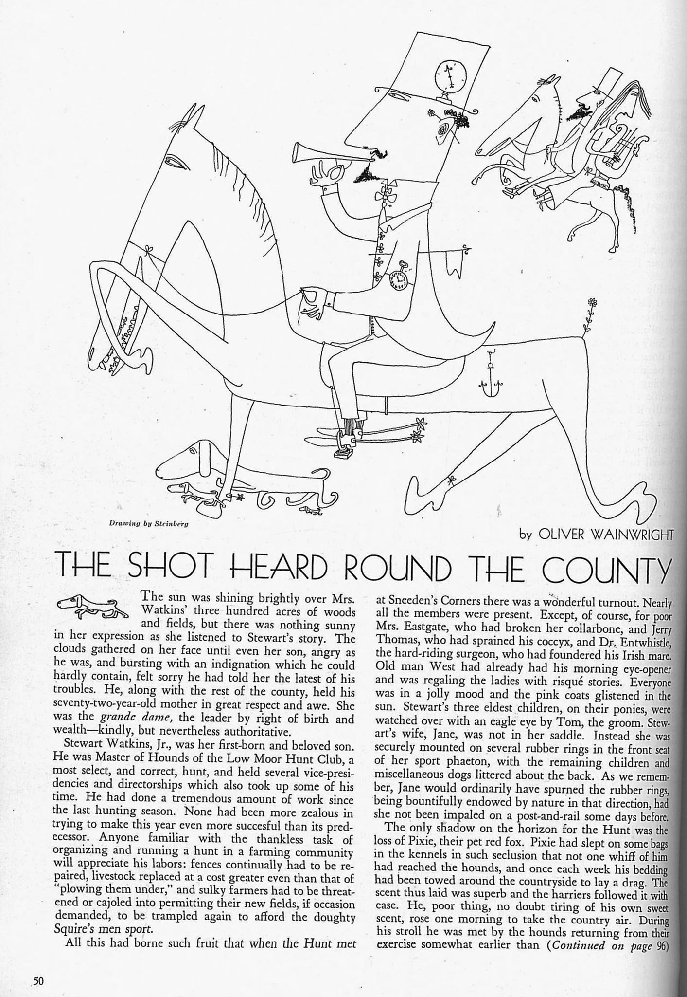 “The Shot Heard Found the Country,” Town & Country, October 1940, p. 50.