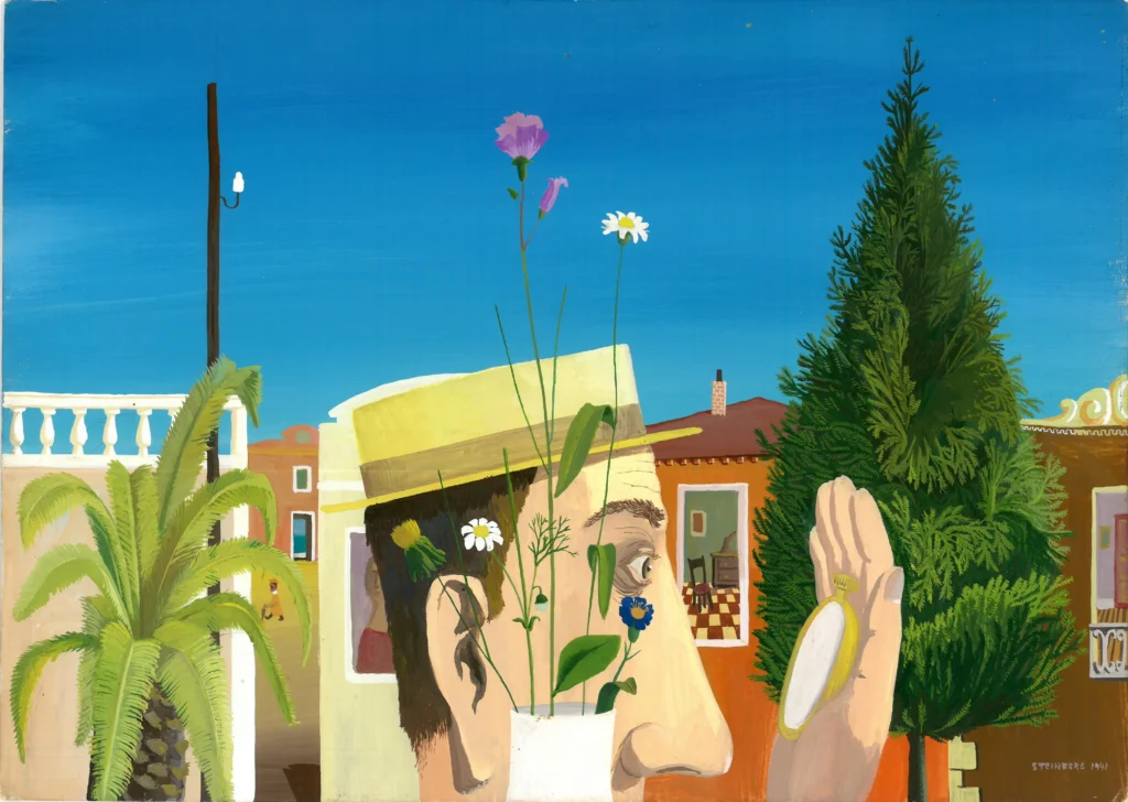 Untitled, 1941. Tempera on board, 13 ¾ x 9 7/8 in. Estate of Aldo Buzzi.